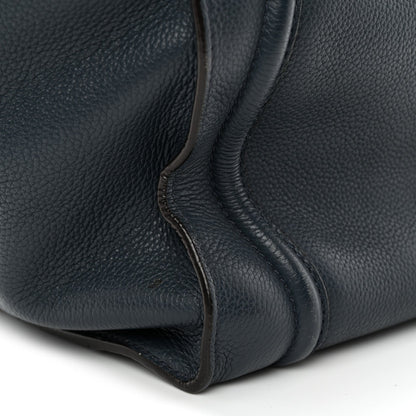 Drummed Calfskin Mini Luggage Slate