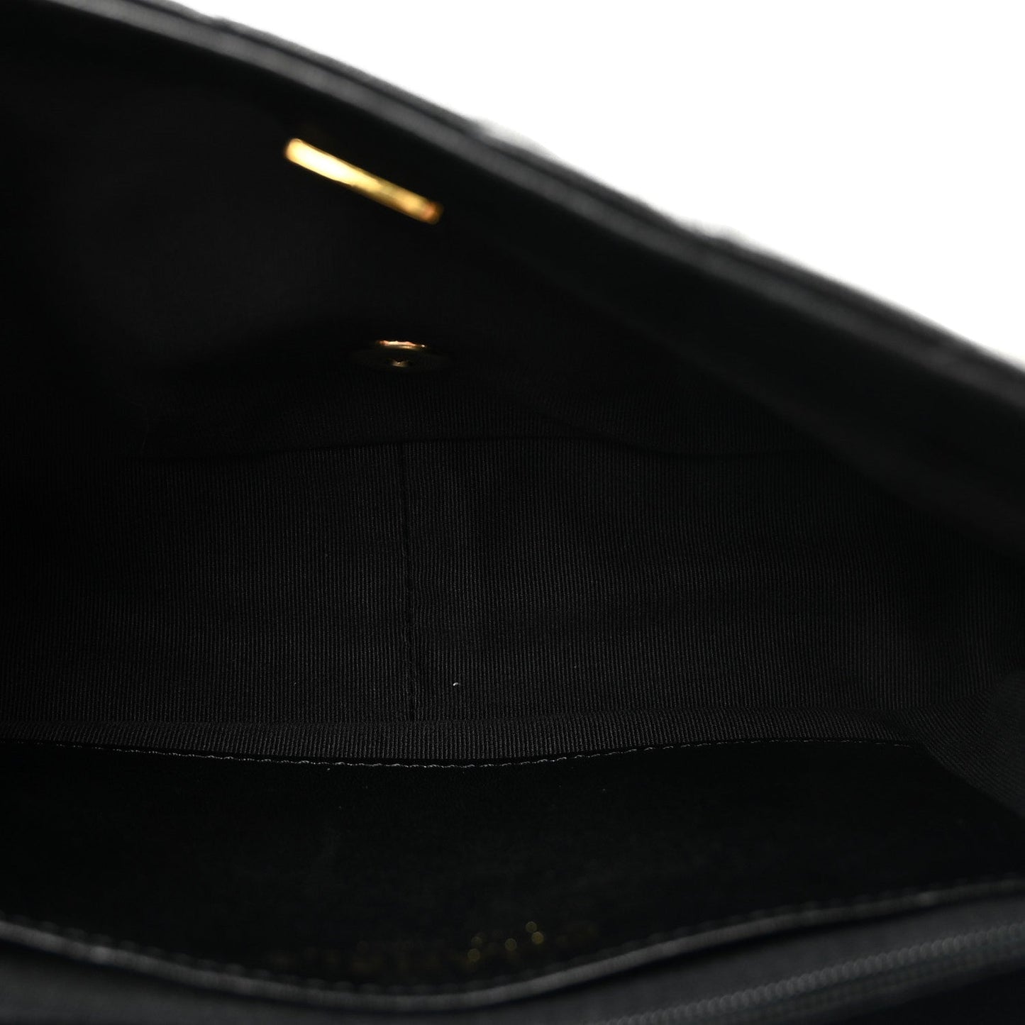 Lambskin Quilted Large CC Funky Town Flap Black