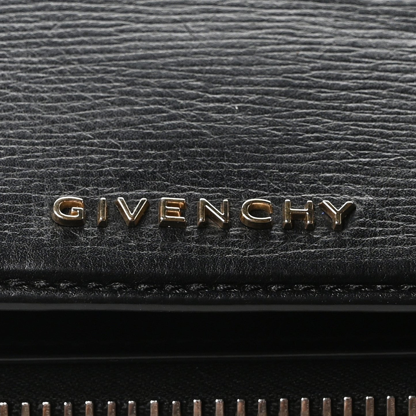 Textured Calfskin Medium Pandora Box Crossbody Bag Black