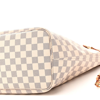Damier Azur Neo Neverfull MM Rose Ballerine