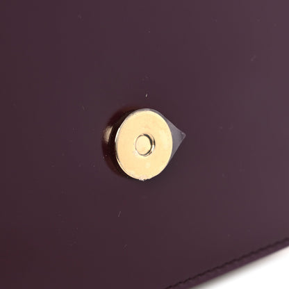 Calfskin Double Gancini Crossbody Plum