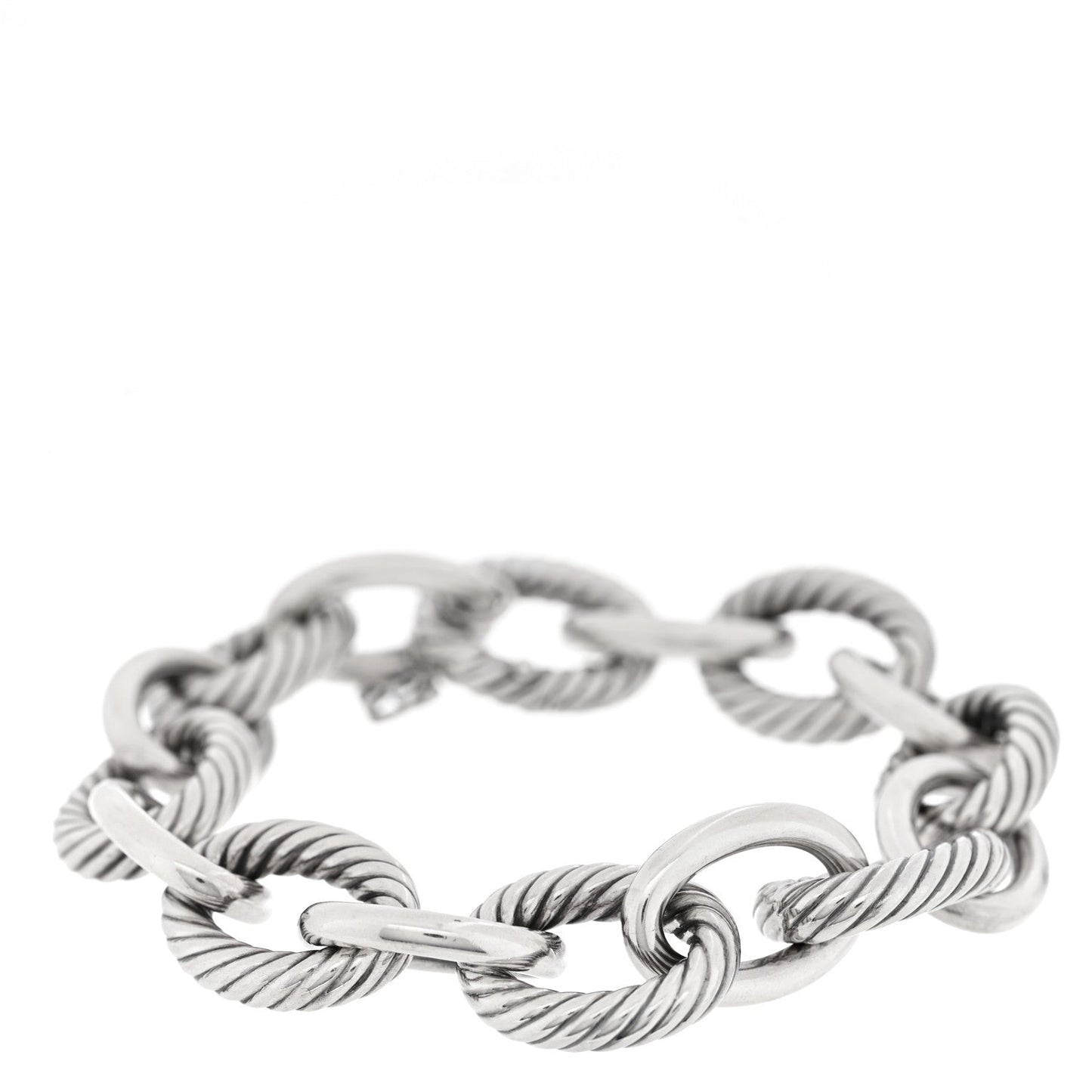 Sterling Silver 17mm Extra Large Oval Link Bracelet