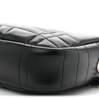 Calfskin Quilted Small Lola Camera Bag Black