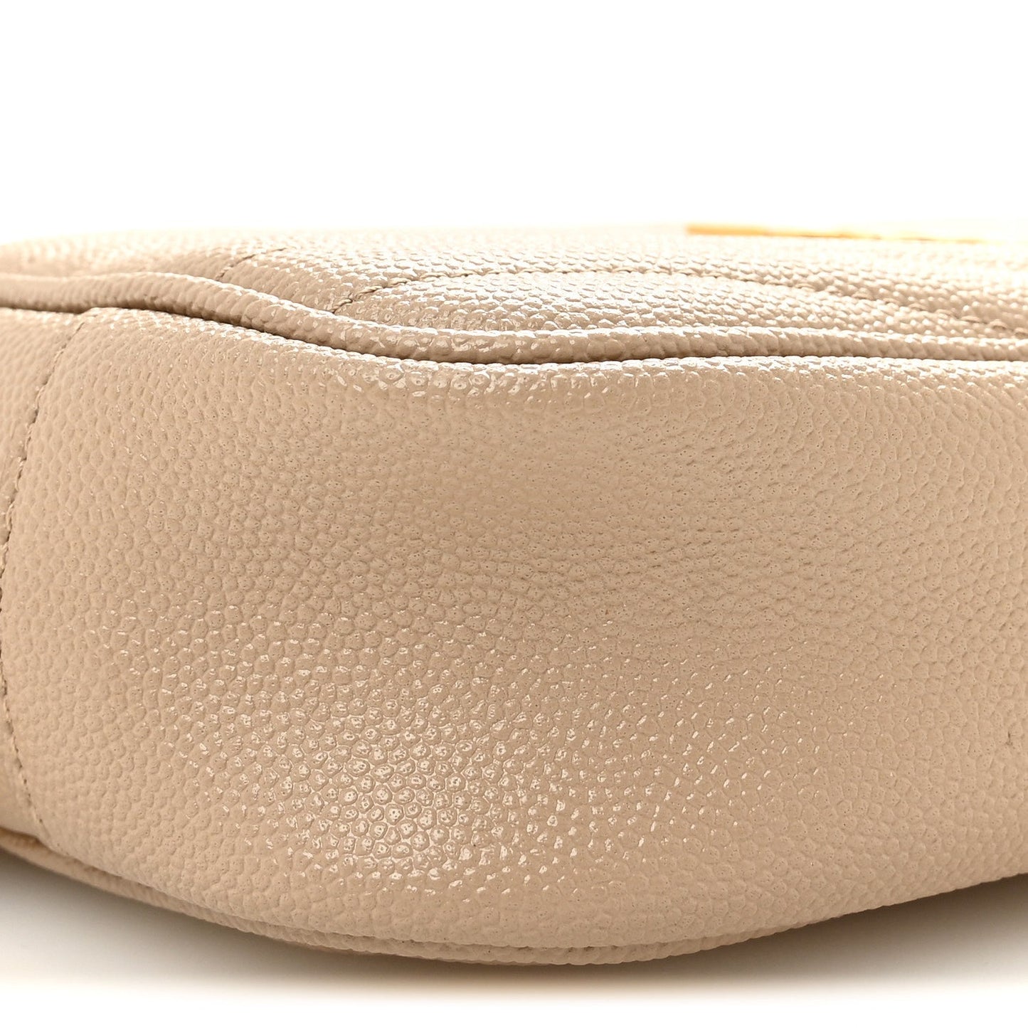Grain De Poudre Matelasse Monogram Mini Lou Camera Bag Dark Beige