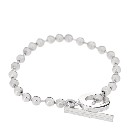 Sterling Silver Boule Bead Toggle Bracelet