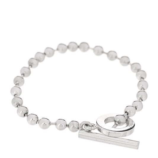 Sterling Silver Boule Bead Toggle Bracelet