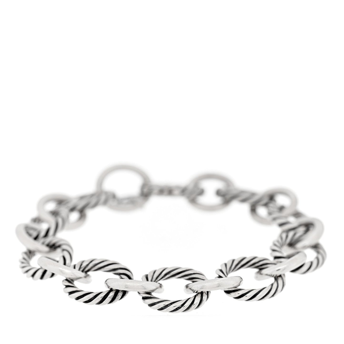 Sterling Silver 12mm Large Oval Link Bracelet