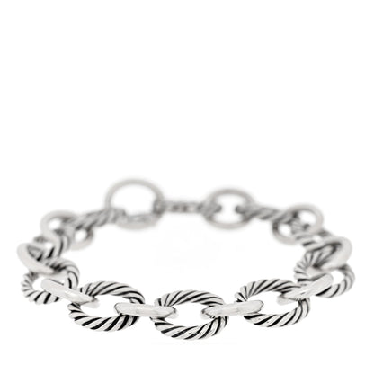 Sterling Silver 12mm Large Oval Link Bracelet