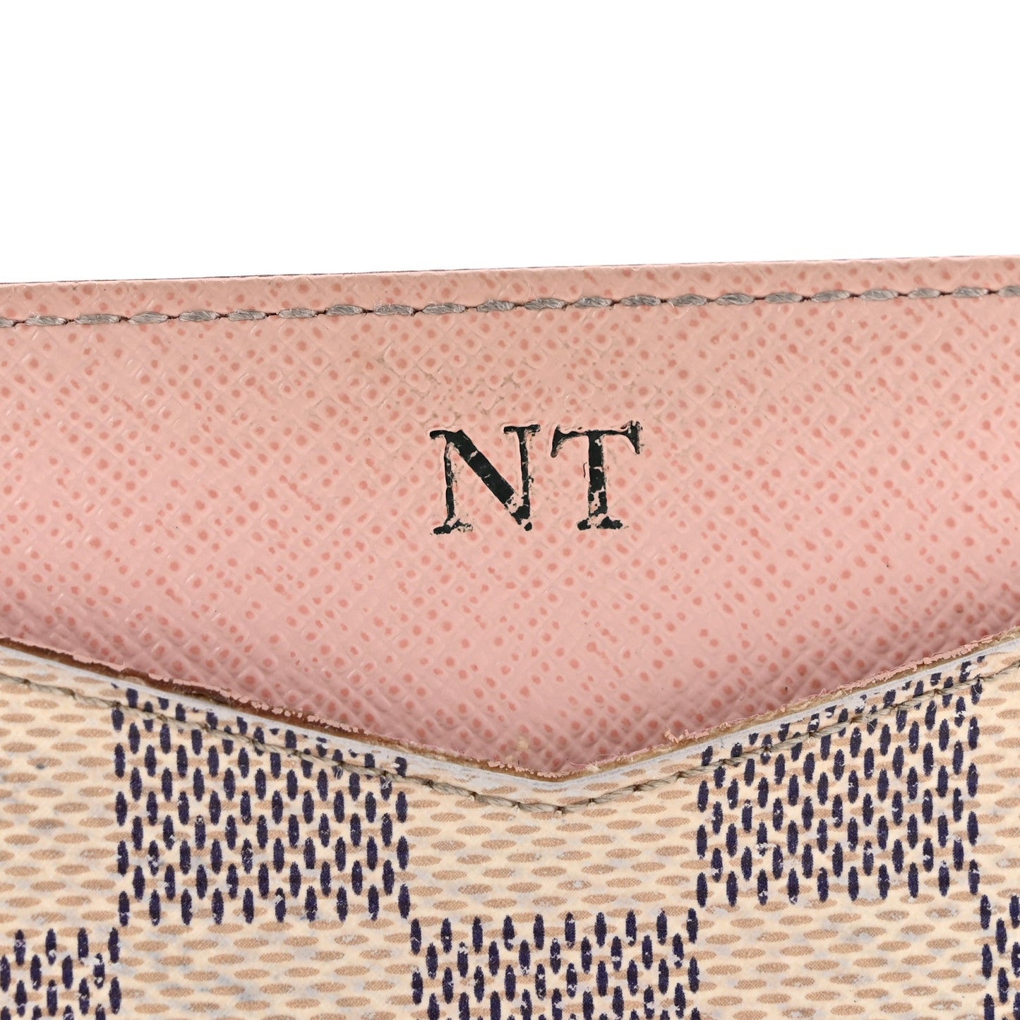 Damier Azur Daily Card Holder Rose Ballerine