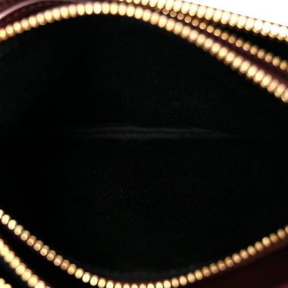 Lambskin Small Trio Crossbody Bag Burgundy