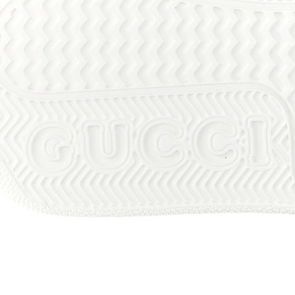Calfskin Web Perforated Womens Platform 55mm Sneakers 36 White Bright Splash