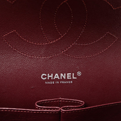 Lambskin Quilted Jumbo Double Flap Black
