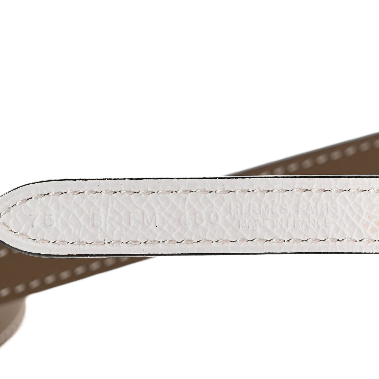 Epsom Swift 13mm Heritage Belt 75 Etoupe White