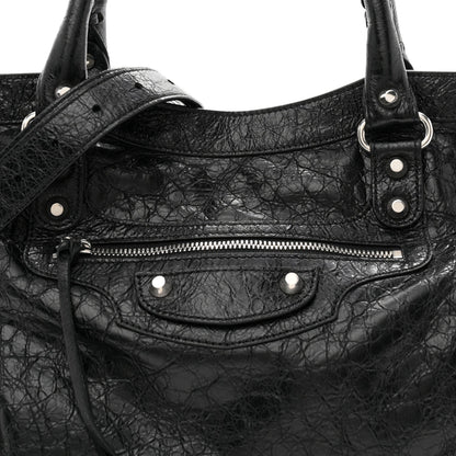 Agneau Arena Silver Hardware Medium Le City Black