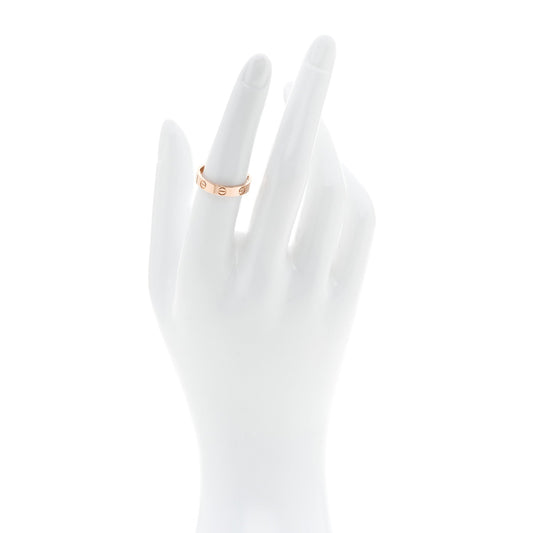 18K Pink Gold 3.5mm LOVE Wedding Band Ring 53 6.5