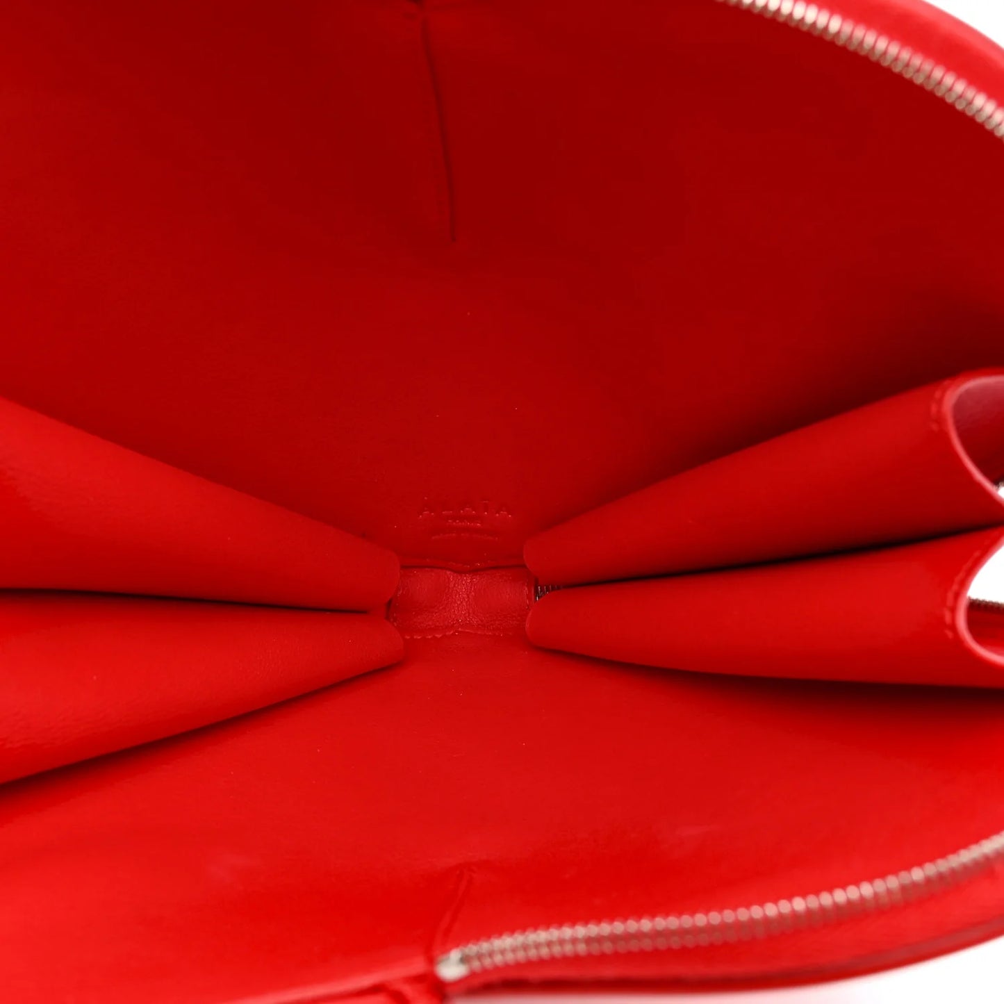 Alaia Patent Calfskin Le Coeur Bag Rouge Vermillon