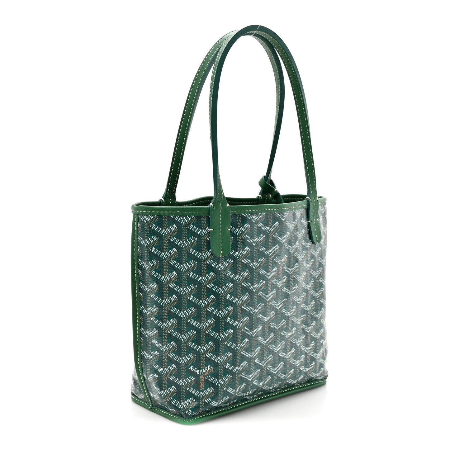 Goyardine Reversible Mini Anjou Green