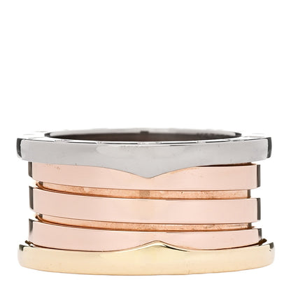 18K Rose White Yellow Gold B.Zero1 Four-Band Ring 53 6.5