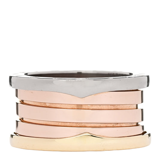 18K Rose White Yellow Gold B.Zero1 Four-Band Ring 53 6.5