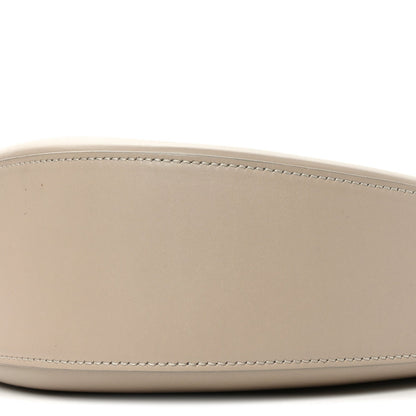 Satin Calfskin Jacquard Small Luna Bag Oat
