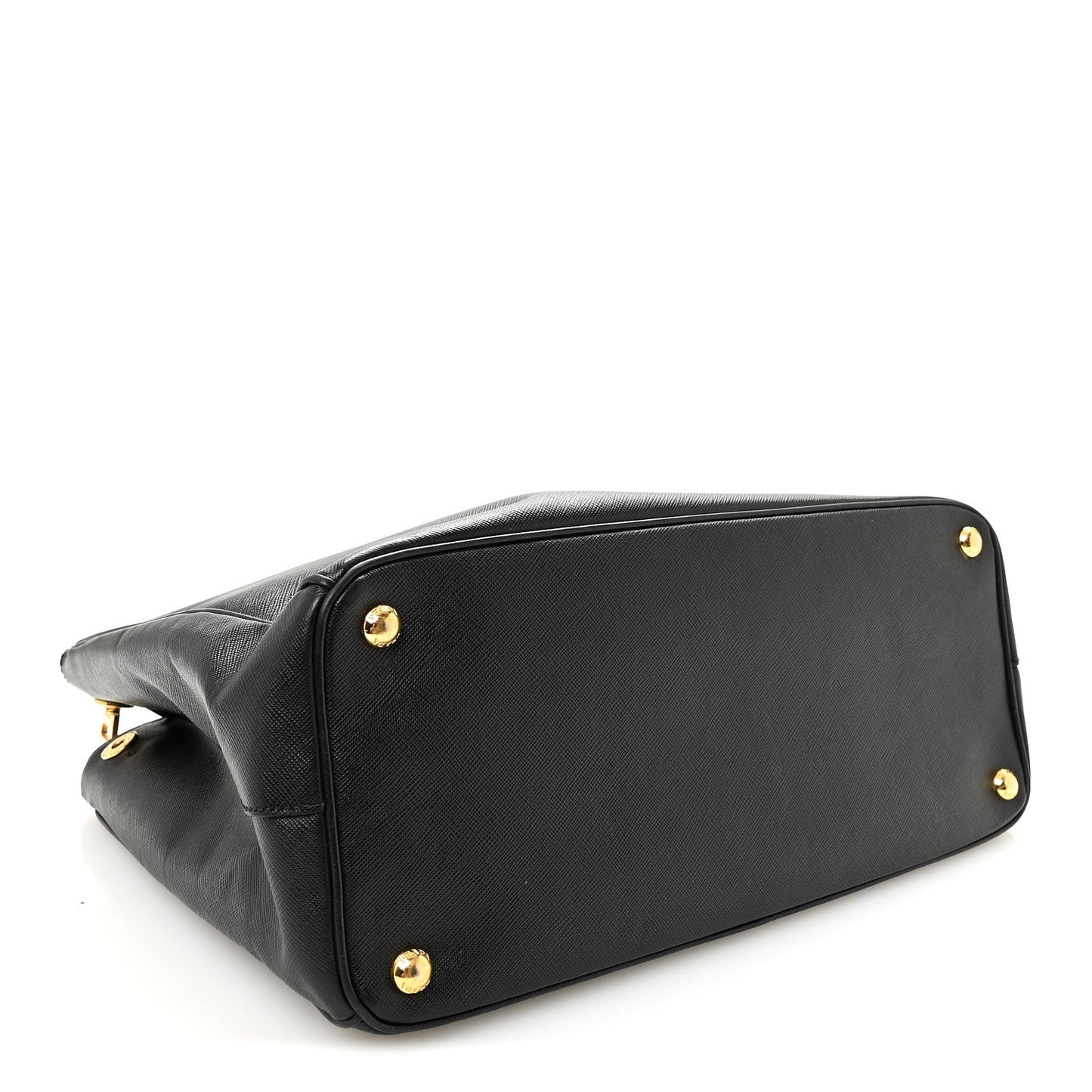 Saffiano Large Galleria Double Zip Tote Black