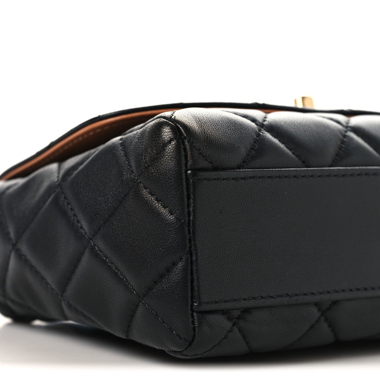 Lambskin Mixed Fibers Quilted Cocovado Flap Black