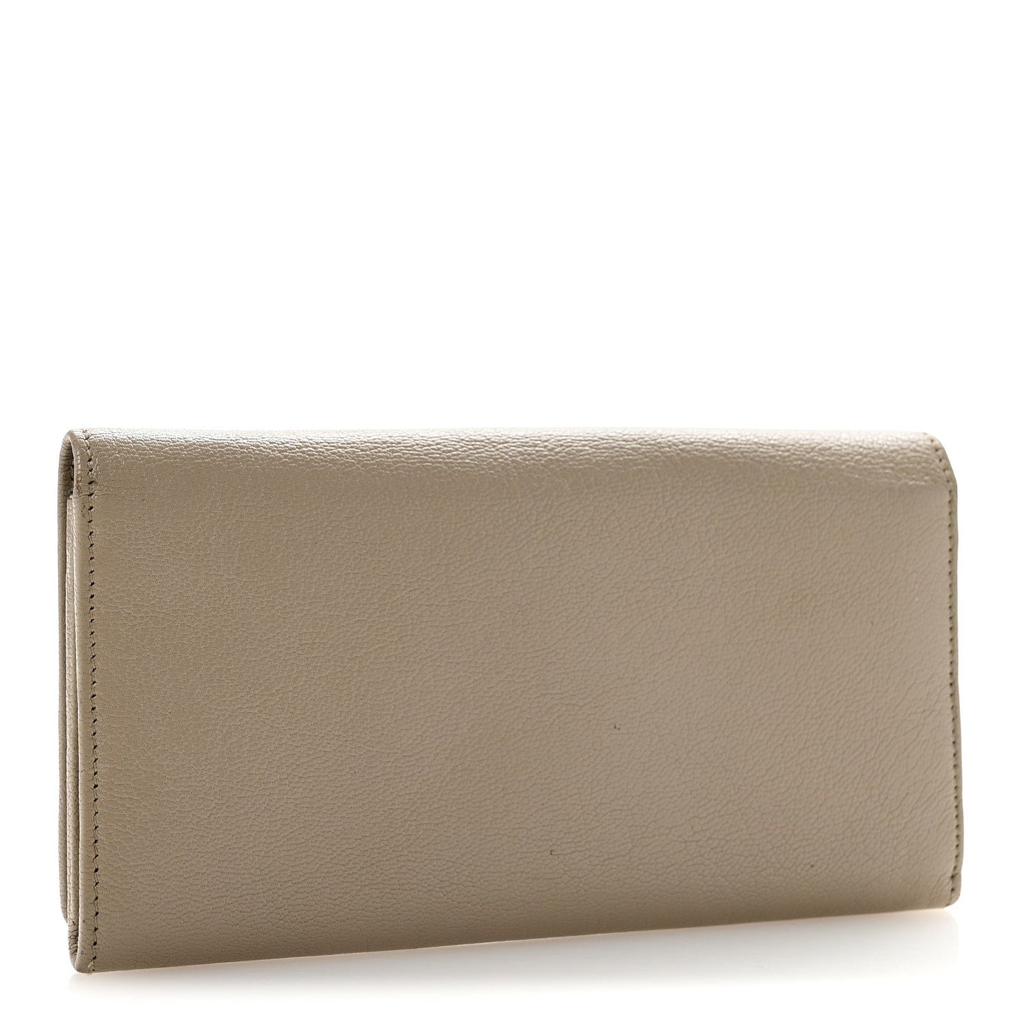 Chevre Gold Metallic Edge Hardware Money Wallet Rose de Sables