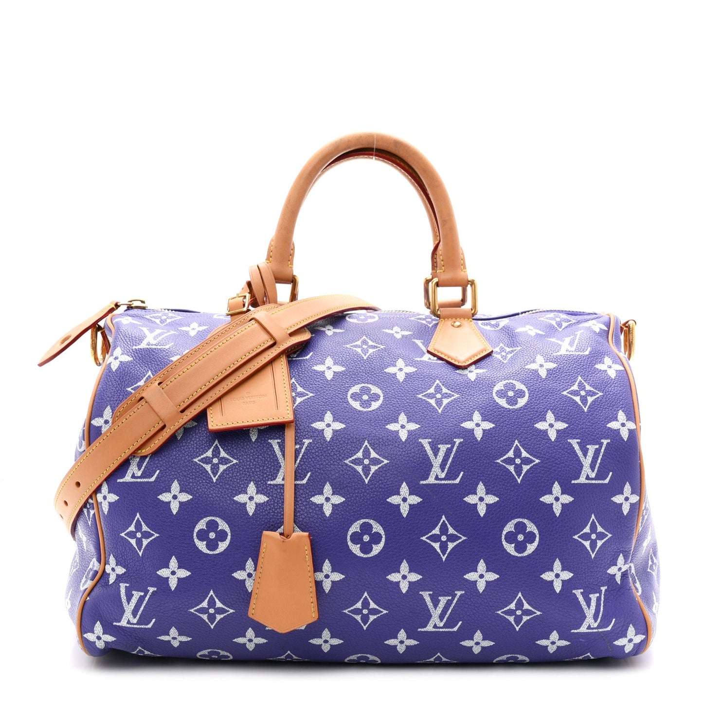 Calfskin Monogram Speedy P9 Bandouliere 40 Amethyst