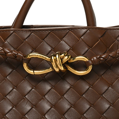 Nappa Intrecciato Small Andiamo Shoulder Bag Nocciola