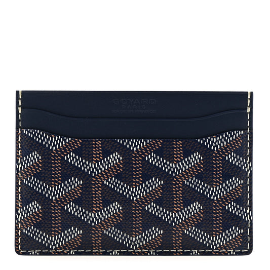Goyardine Saint Sulpice Card Holder Navy