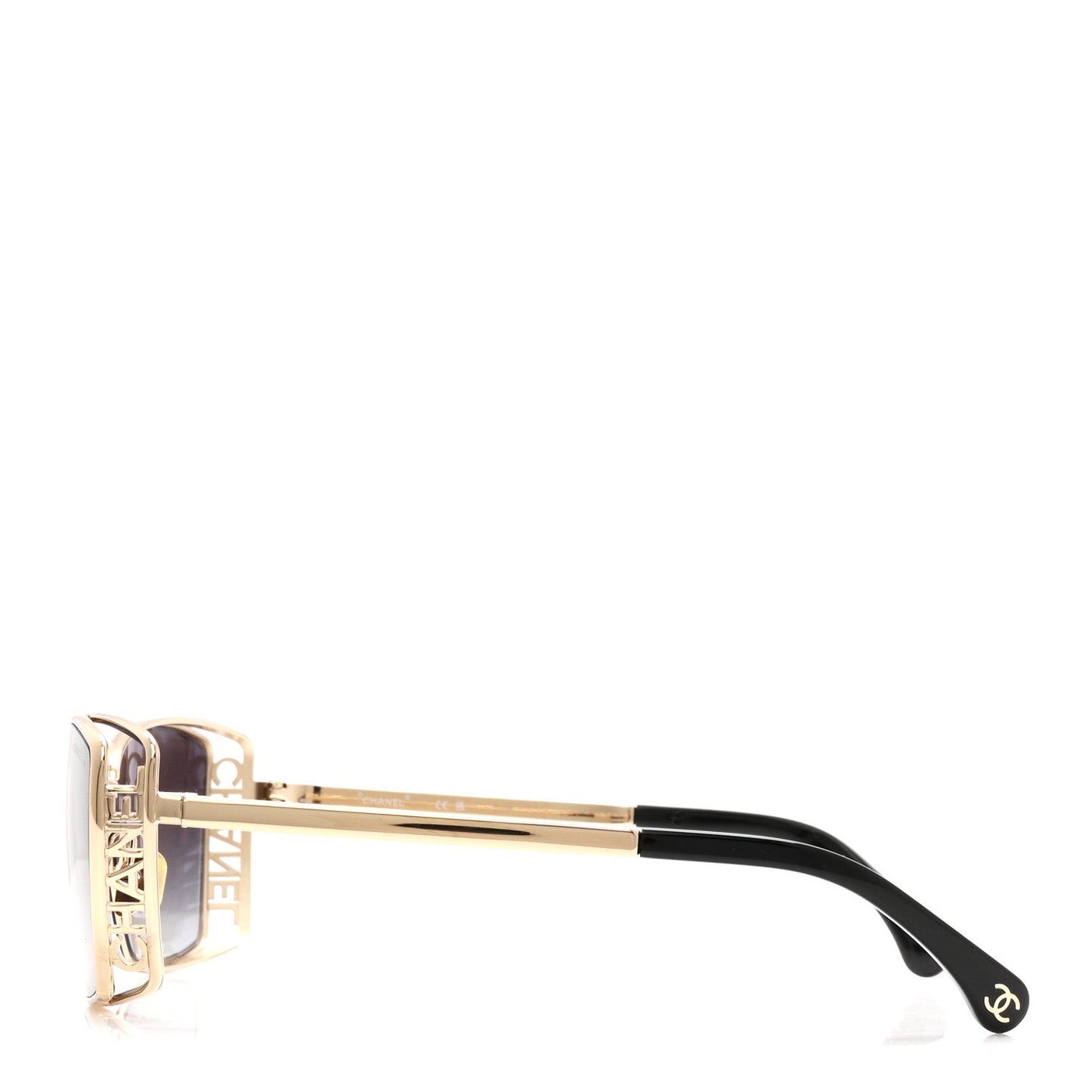 Metal Logo Square Sunglasses 71542 Black