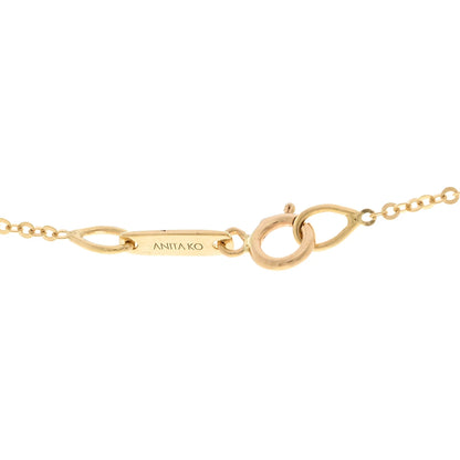 Anita Ko 18K Yellow Gold Emerald Heart Necklace