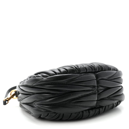 Nappa Matelasse Mini Wander Hobo Black