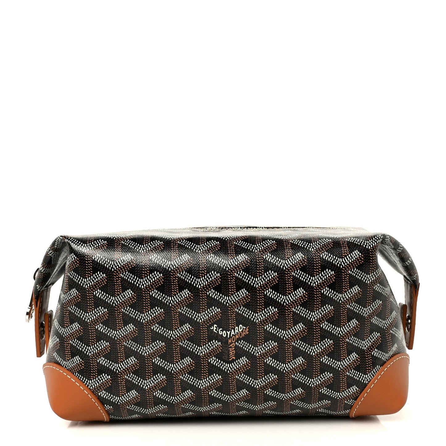 Goyardine Boeing 25 Trousse de Toilette Black Gold
