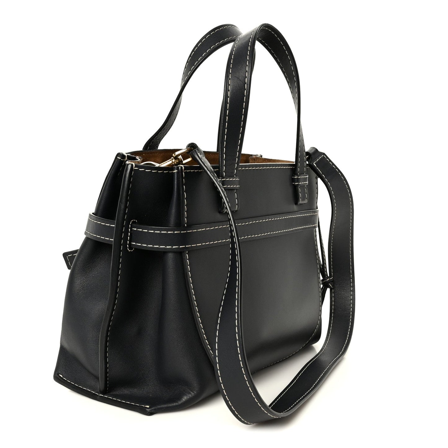 Calfskin Small Gate Tote Midnight Blue