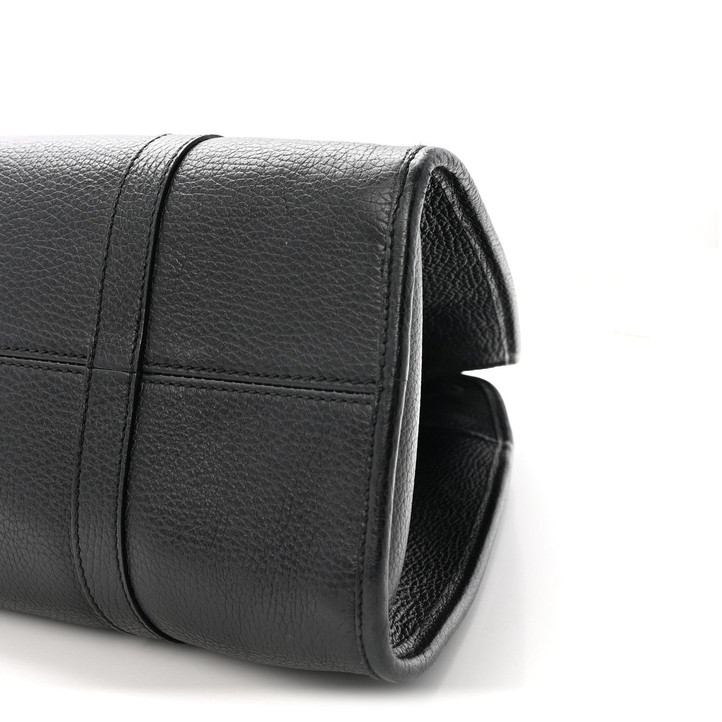 Pebbled Calfskin Large Joy Shoulder Bag Black
