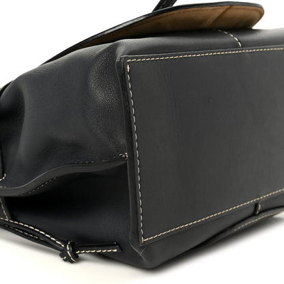 Calfskin Small Gate Tote Midnight Blue