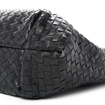 Nappa Intrecciato Medium Roma Tote Black