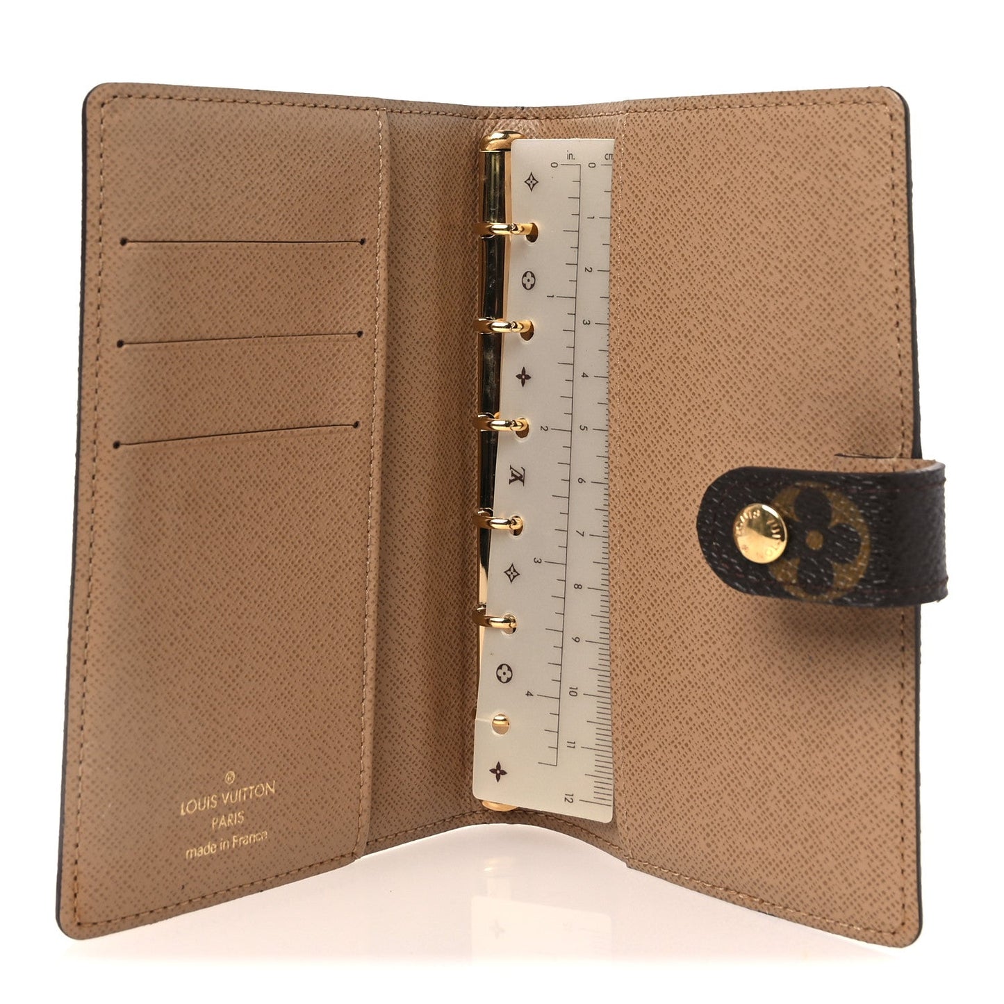 Monogram Complice Trunks and Bags Small Ring Agenda Cover Beige