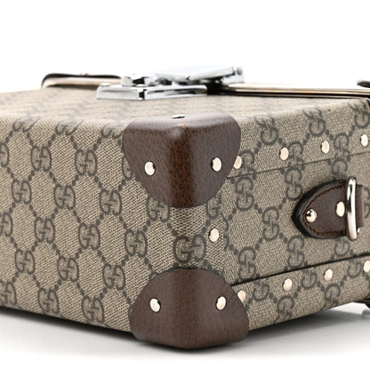 GG Supreme Monogram Globe-Trotter Beauty Case Brown