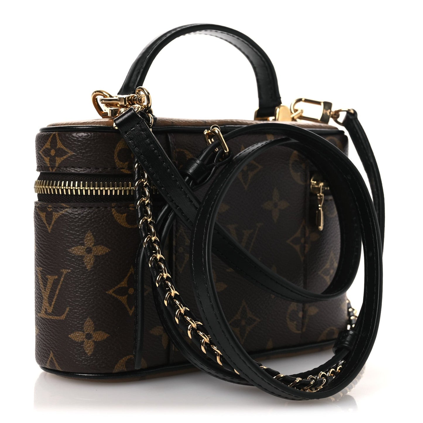 Reverse Monogram Vanity Chain Pouch