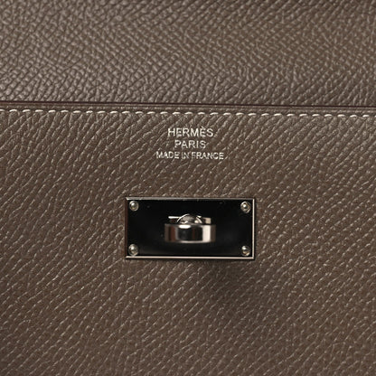 Epsom Kelly Longue Wallet Etoupe