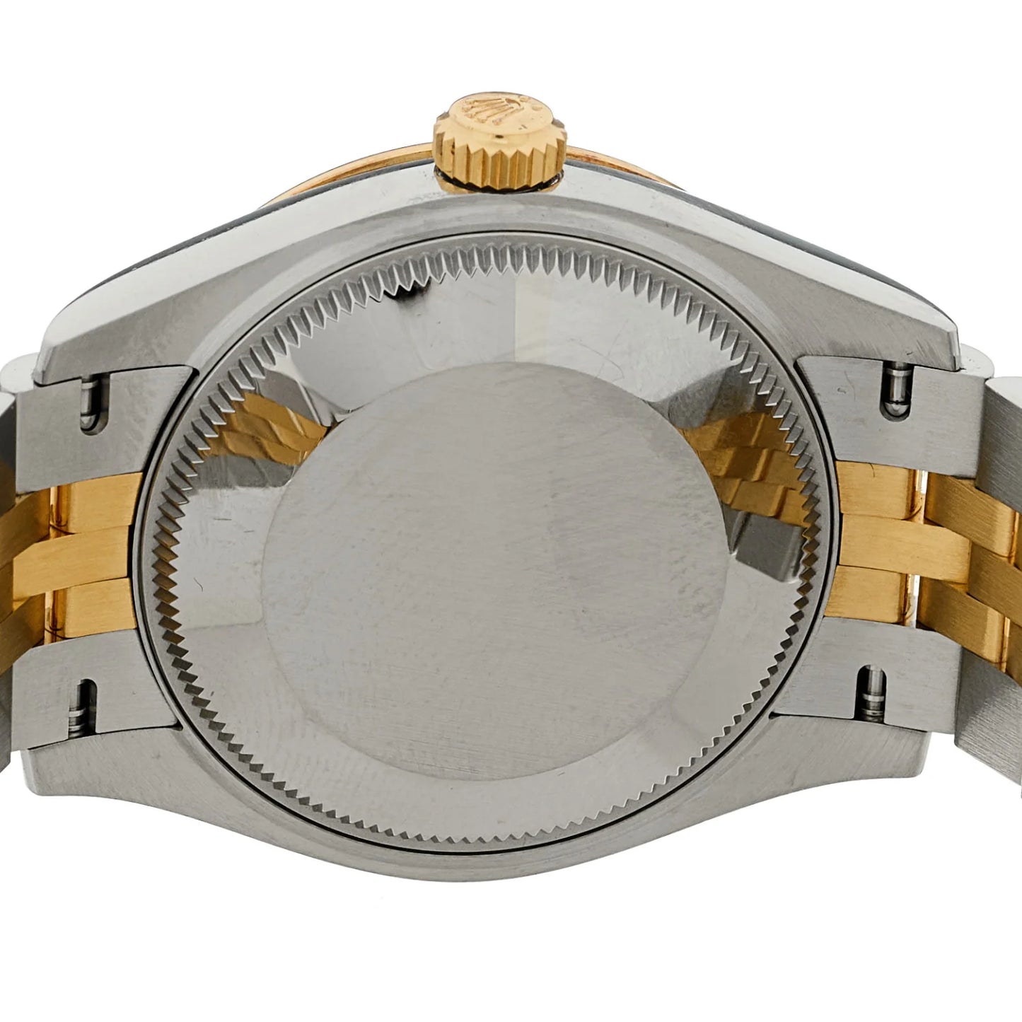 Rolex Stainless Steel 18K Yellow Gold Diamond 31mm Oyster Perpetual Datejust Watch Green Floral 278273