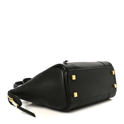 Grained Calfskin Little New Luggage Black